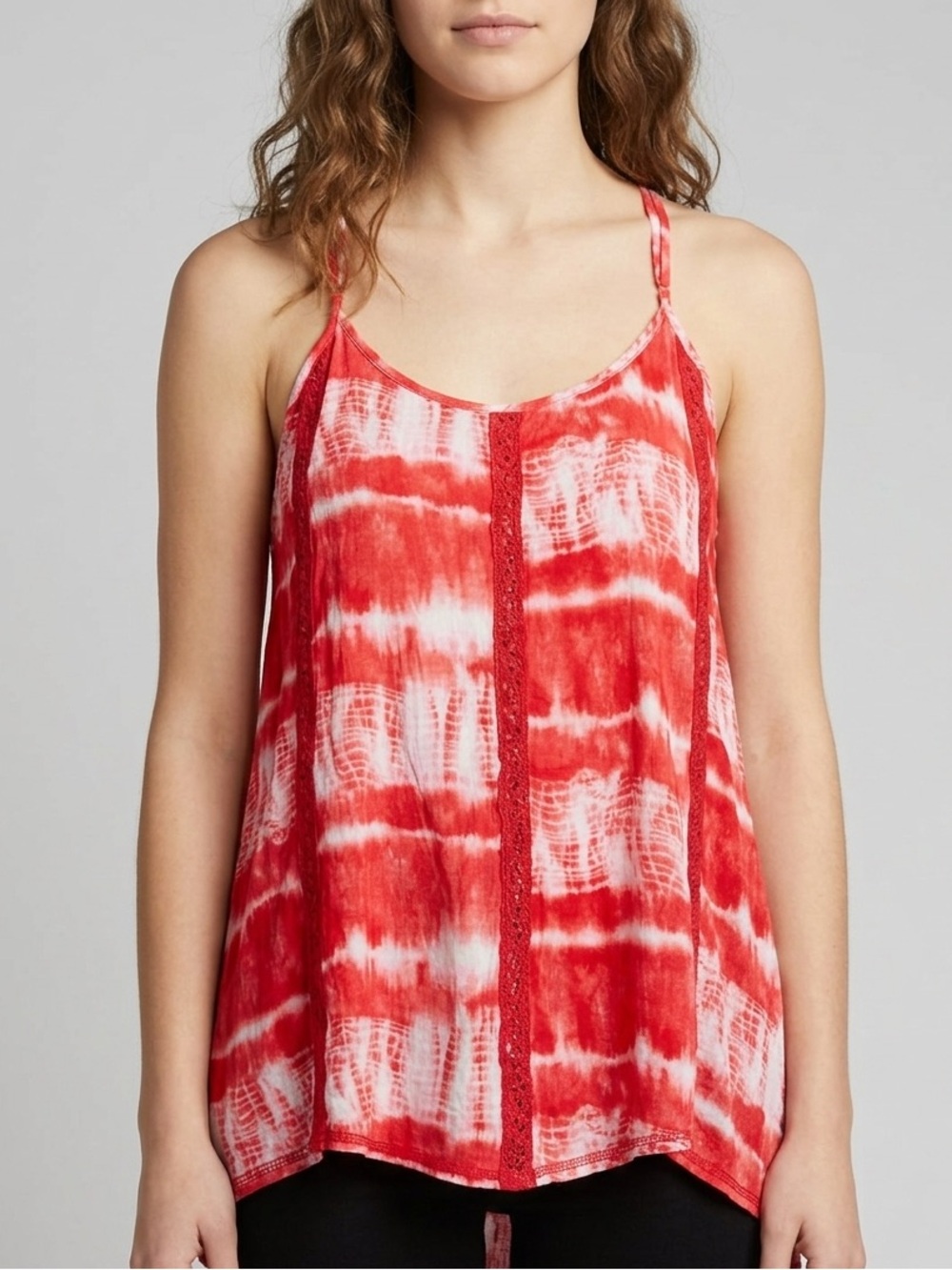 No Boundaries Tie-Dye Racerback Cross Back Top XXL